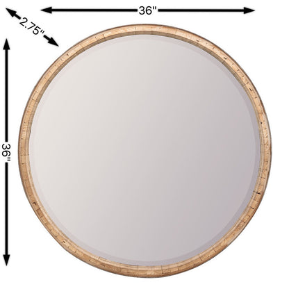 Soliman Metal Round Wall Mirror